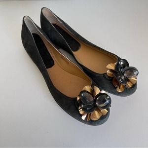 Lola Cruz Embellished Ballet Flats Size 40